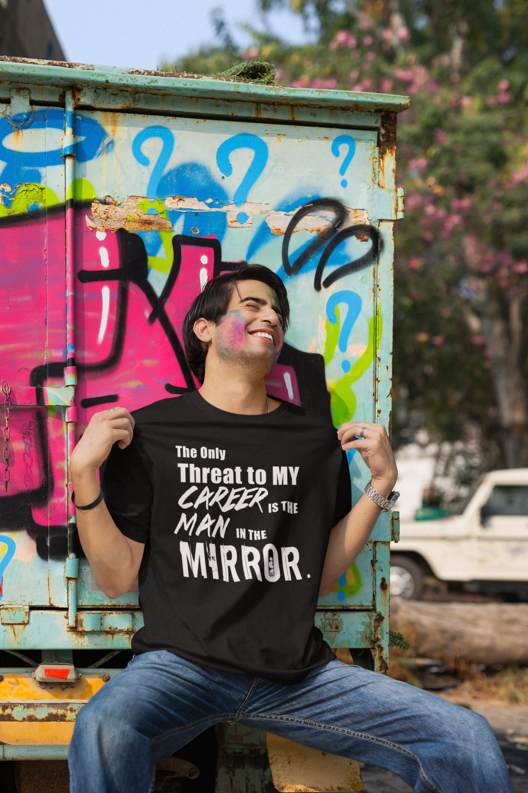 The Only Threat to My Career is the Man in the Mirror Motivational T Shirt