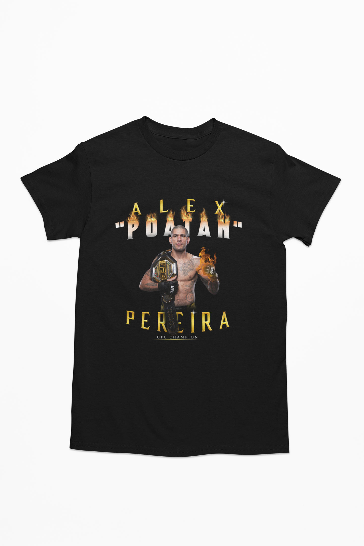 Alex "Poatan" Pereira UFC Champion Fan Art UFC Fighter Graphic Tee