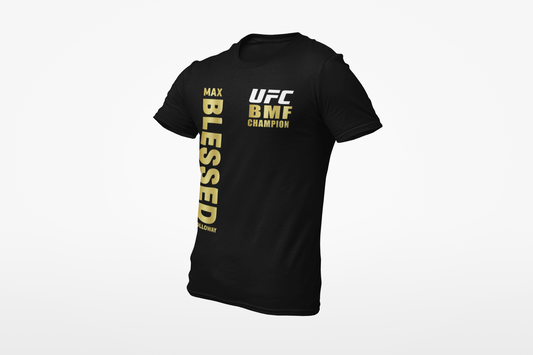 Max "Blessed" Holloway UFC BMF Gold Champ fan t shirt
