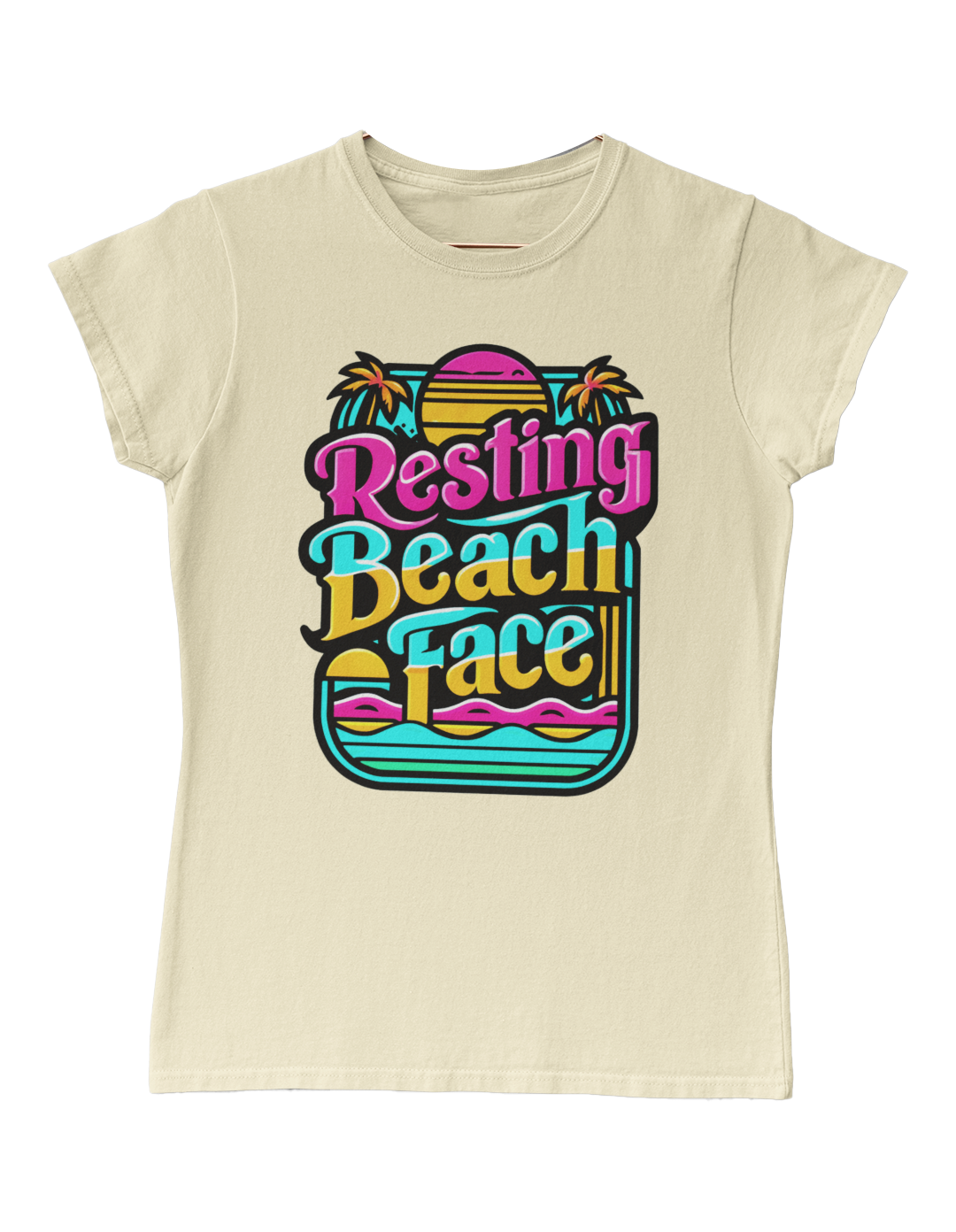 Resting Beach Face - Summertime womens T shirt