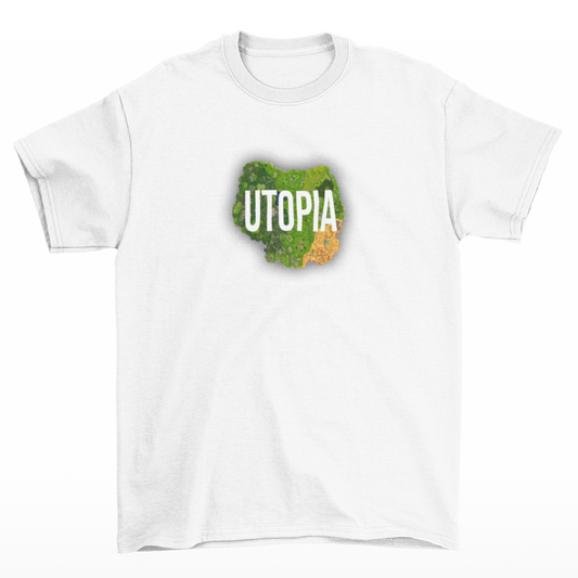 Utopia Fortnite Map Text Inside of Map Graphic Tee