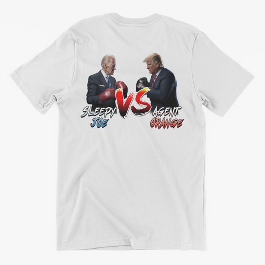 Funny Biden vs Trump Boxing Graphic T-Shirt