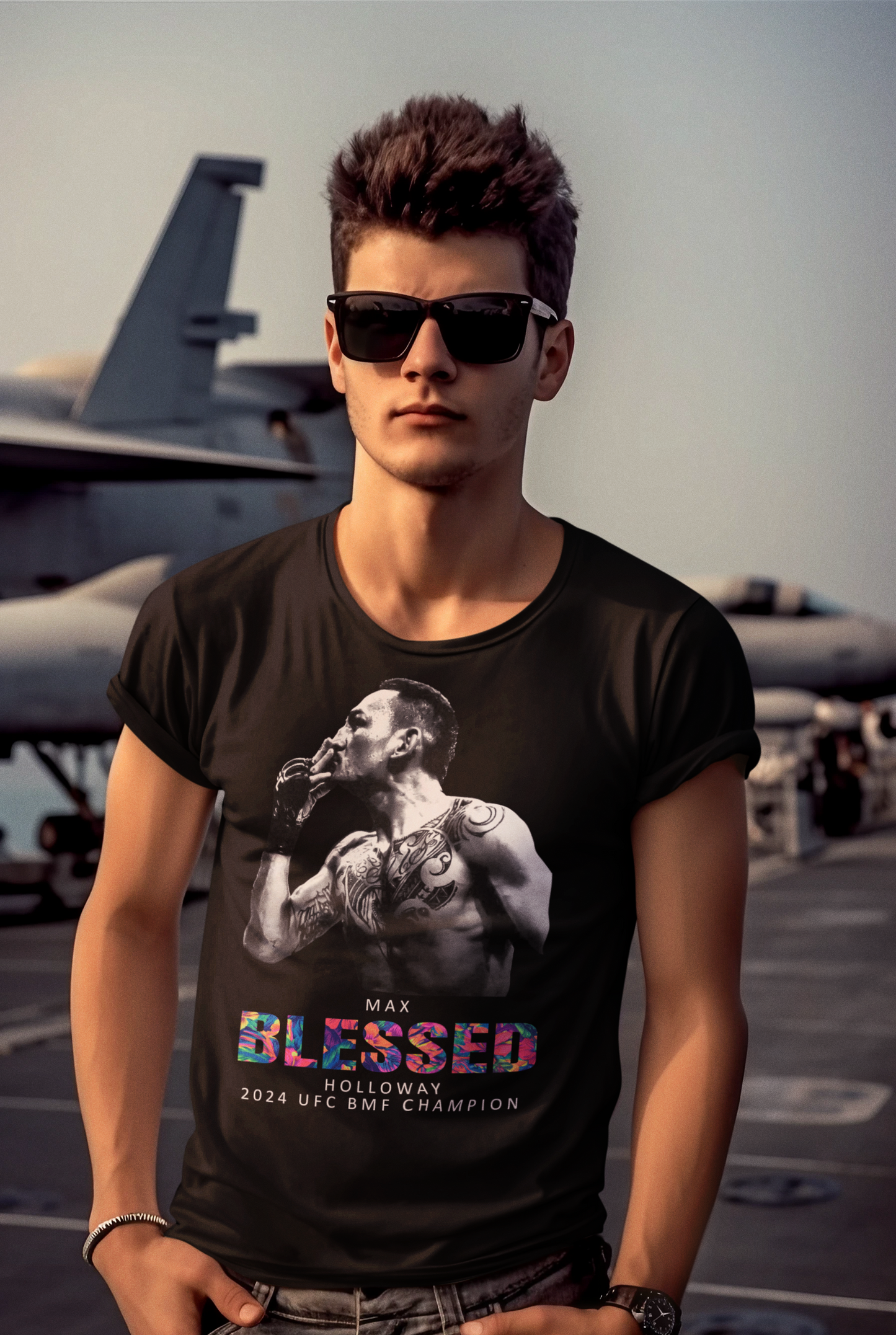 Max "Blessed" Holloway UFC BMF Champ fan t shirt