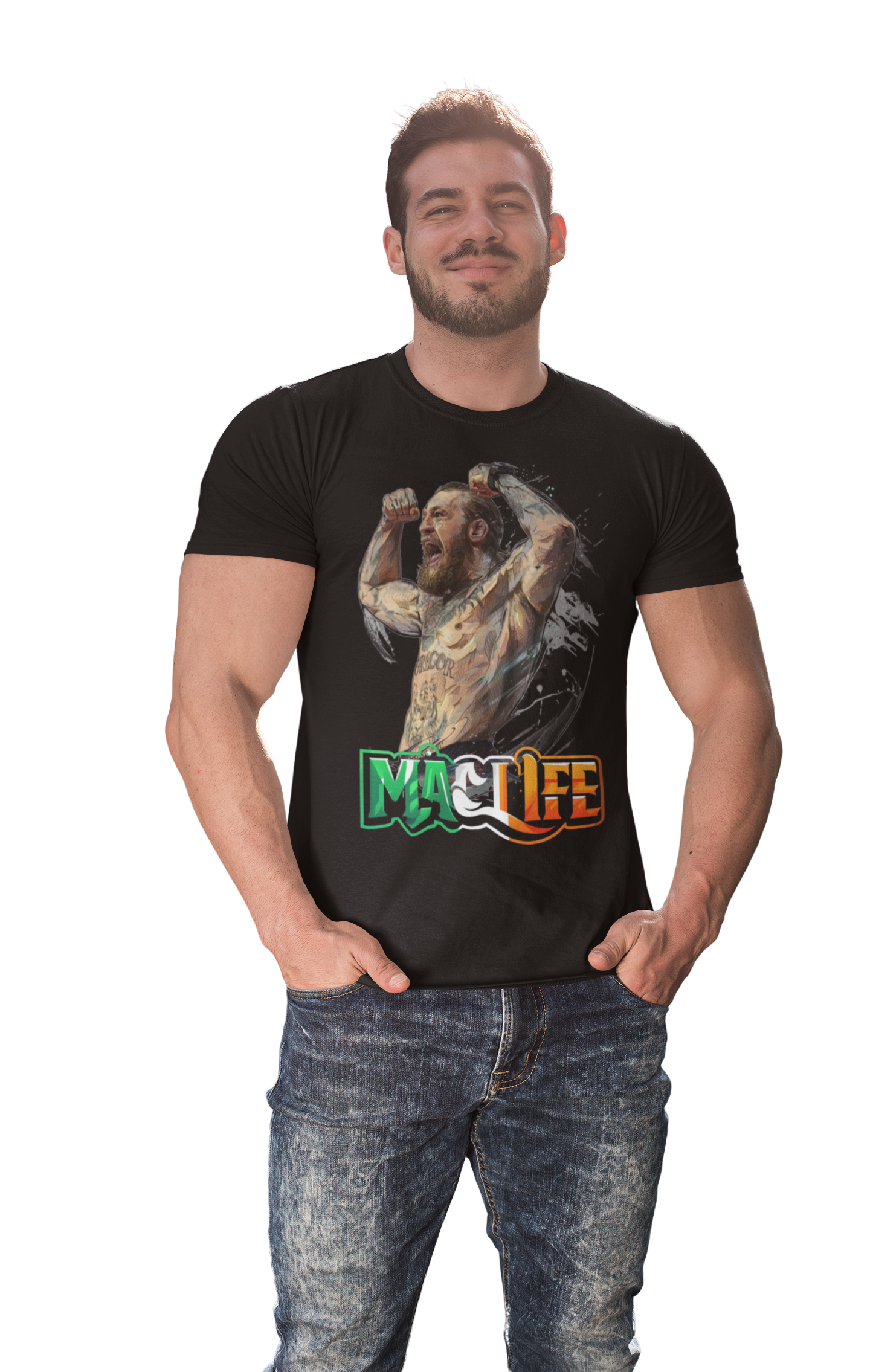 Conor McGregor 2024 MAC LIFE   MMA DTG Printed T Shirt