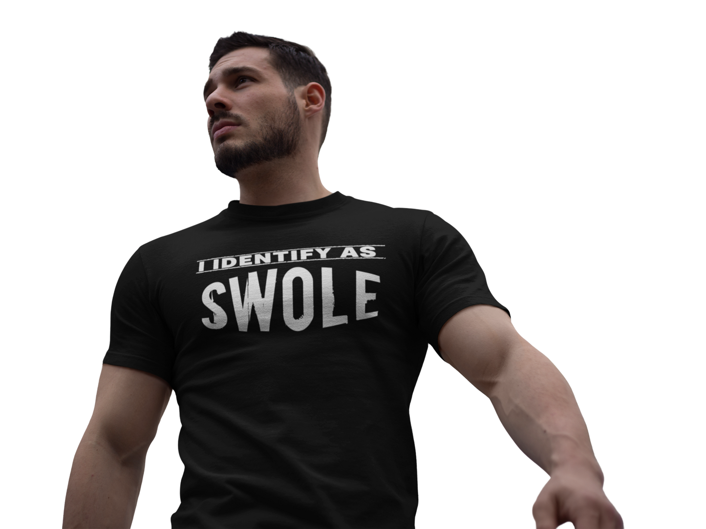 I Identify as SWOLE Workout Gym T Shirt