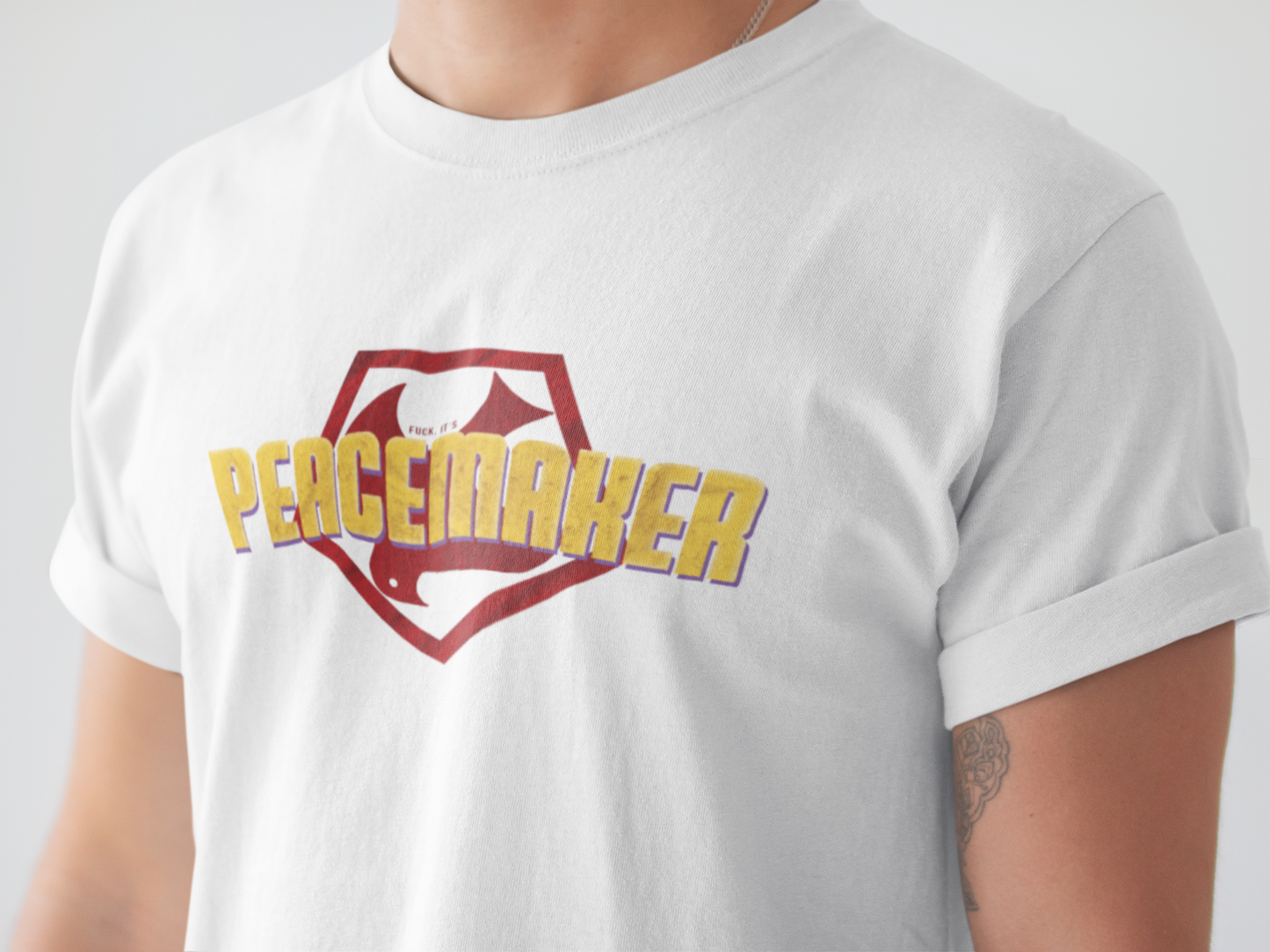 Fuck. It's Peacemaker Super Hero Fun Mens and Womens Graphic T Shirt