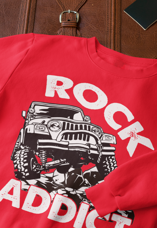 ROCK ADDICT 4x4 JEEP Rock Crawler T Shirts and Sweatshirts