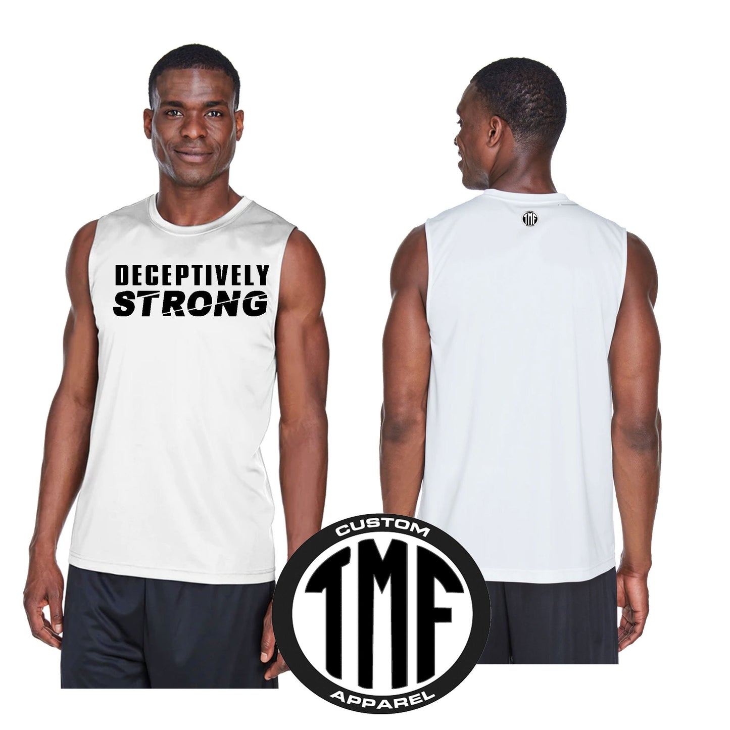 DECEPTIVELY STRONG - Mens Gym Tank