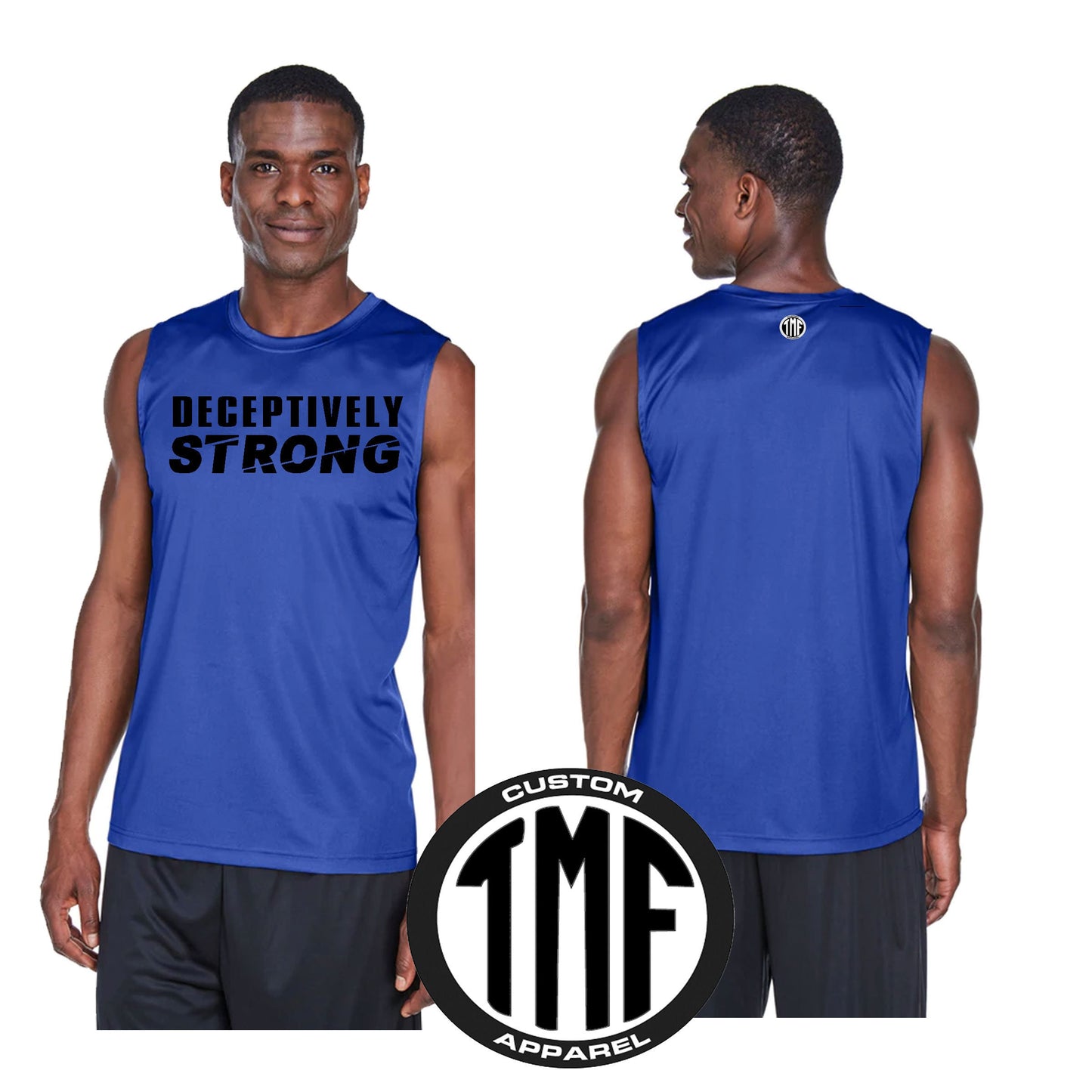 DECEPTIVELY STRONG - Mens Gym Tank