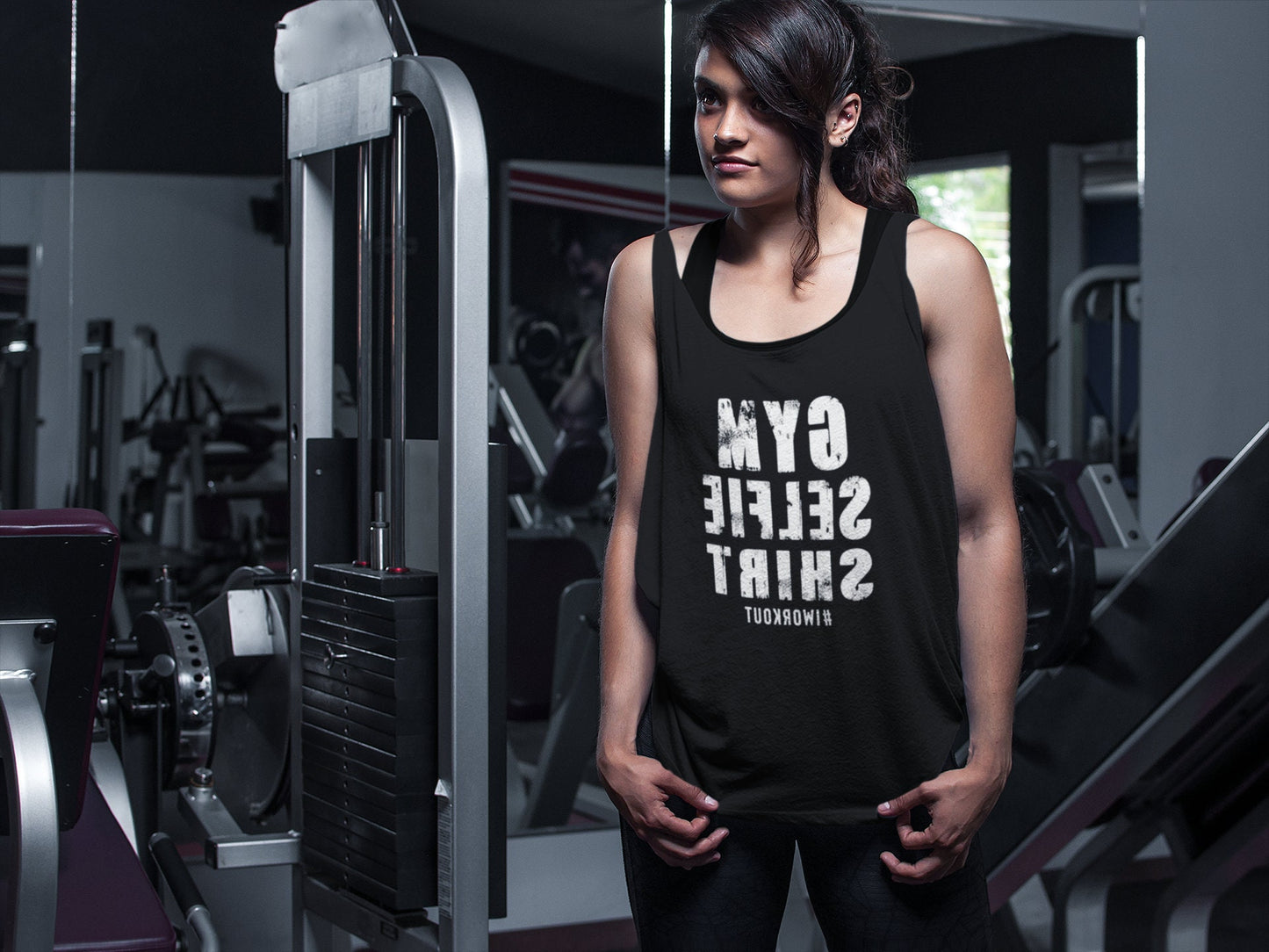 GYM SELFIE SHIRT - Womens workout tank top
