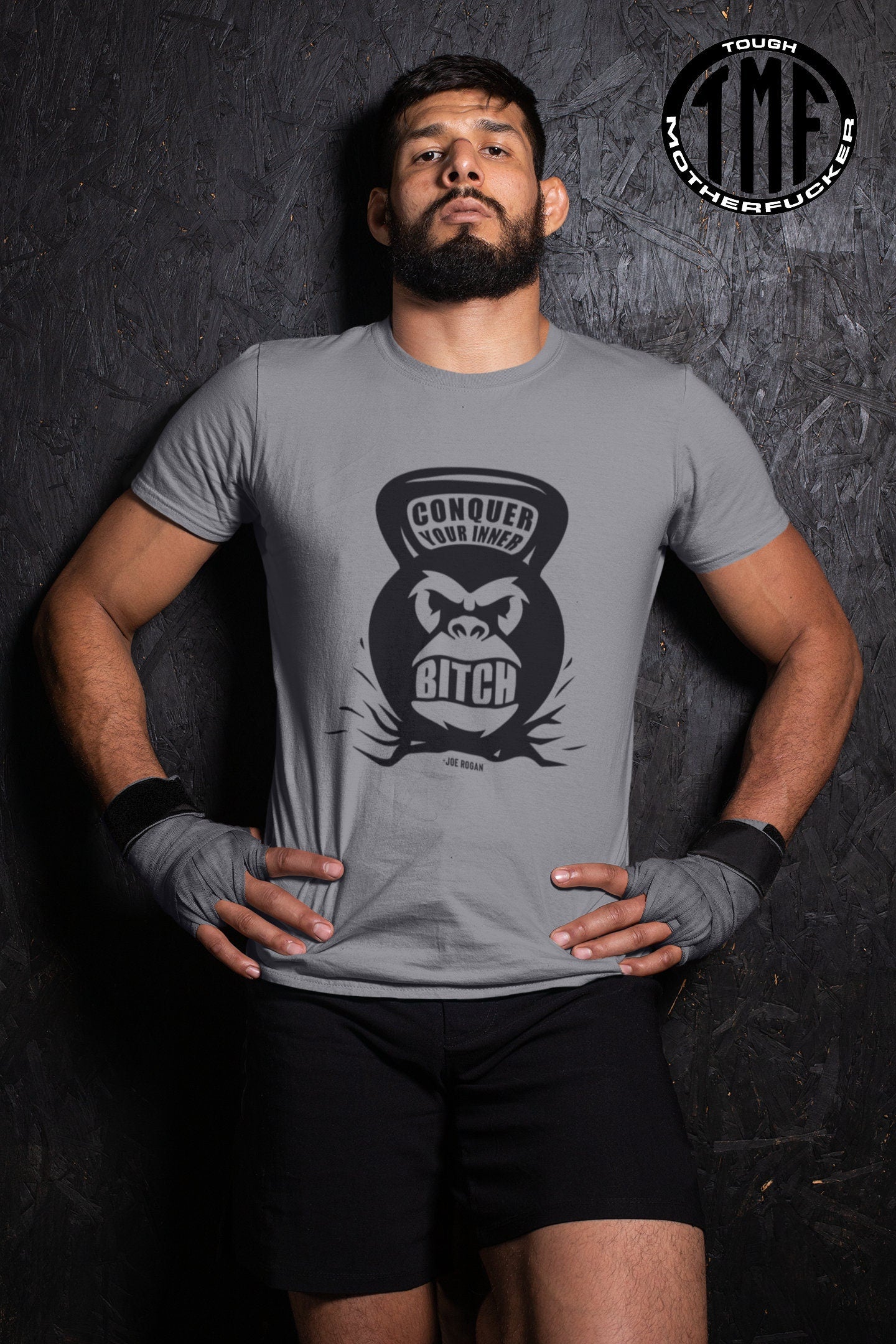 Conquer Your Inner Bitch - Joe Rogan Inspired Workout Graphic T Shirt