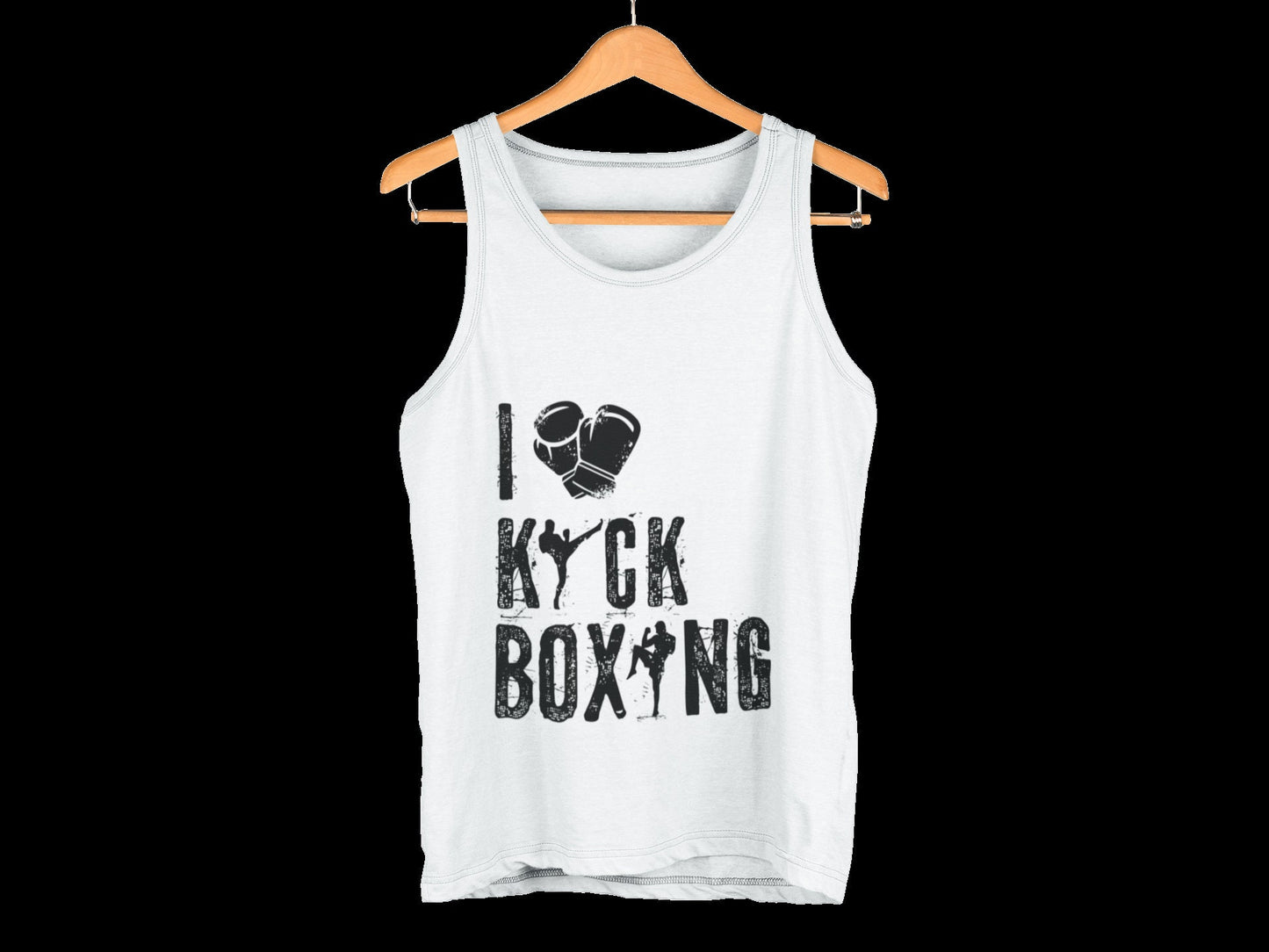 I Love Kickboxing - Womens spring summer fitness tank top