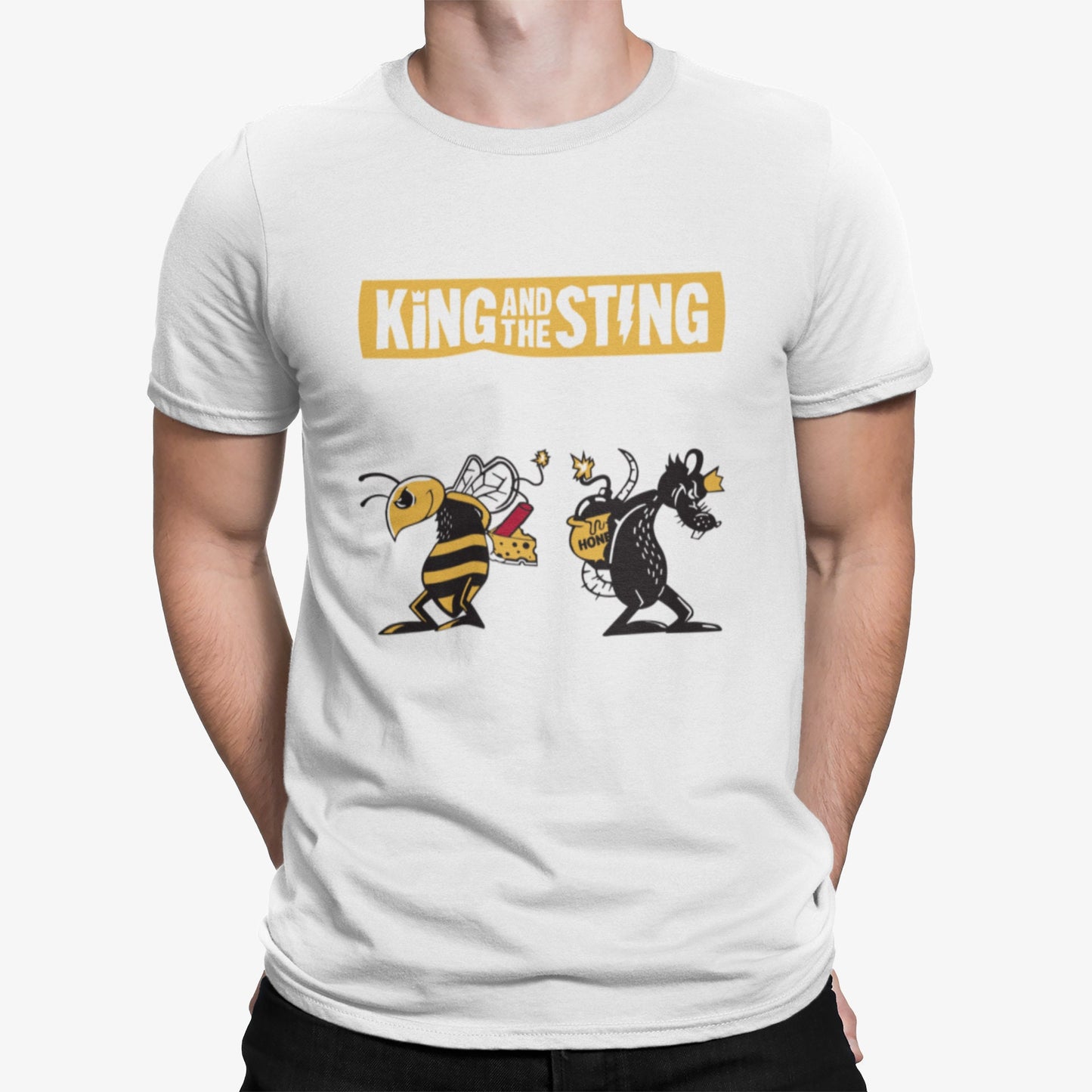 King and the Sting Spy vs Spy Fun Graphic T Shirt Gang Gang Buzz Buzz