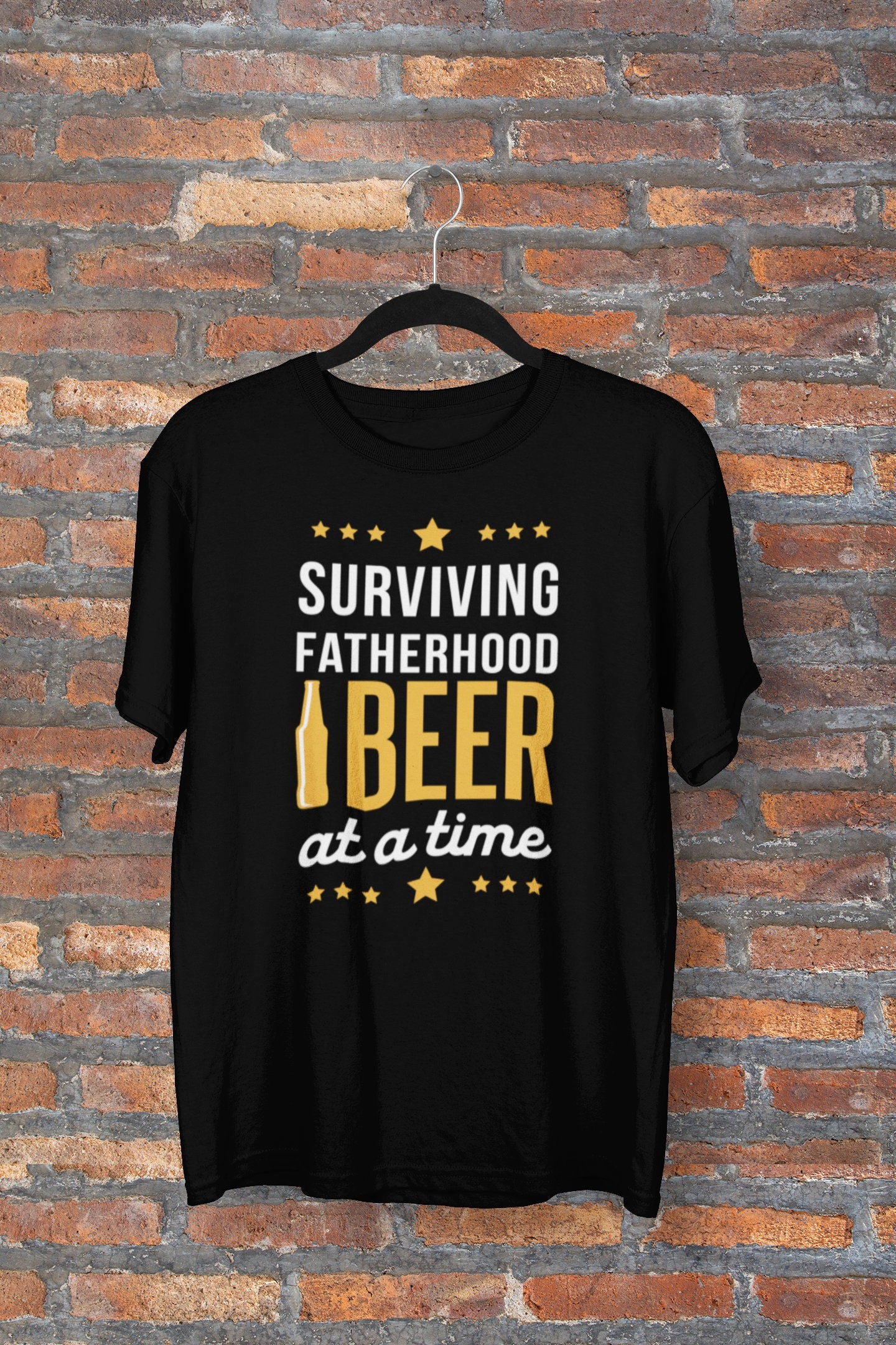 Surviving Fatherhood One Beer at a time- Father's day shirt