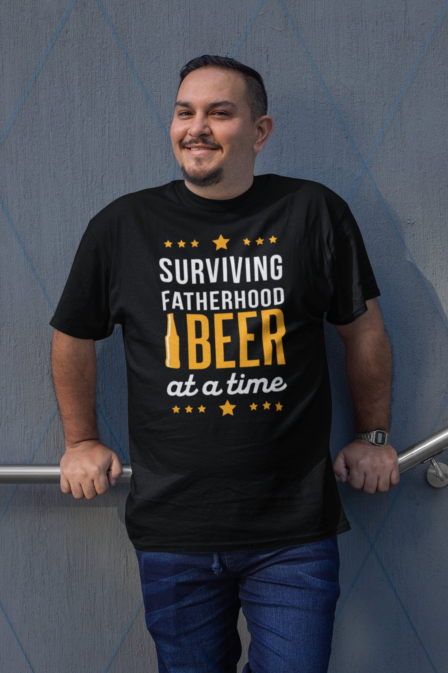 Surviving Fatherhood One Beer at a time- Father's day shirt