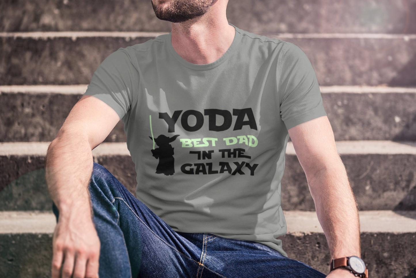 Yoda Best Dad in the Galaxy - Star Wars themed Father's Day shirt