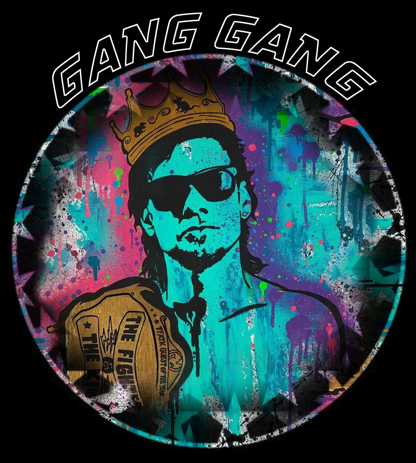 Theo Von The Rat King Artistic Fan Art Gang Gang Graphic T Shirt
