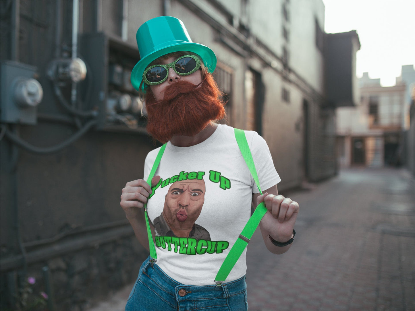 Pucker Up Buttercup! St Patricks Day Joe Rogan JRE Inspired Fan Art T Shirt