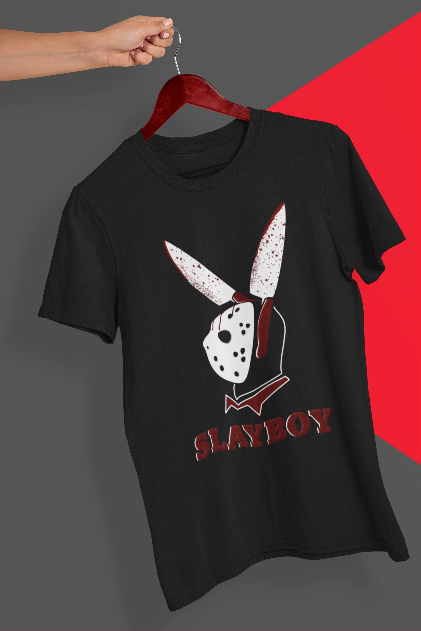 SLAYBOY Jason Vorhees Funny DTG Printed T Shirt
