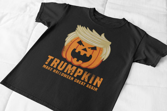 Halloween Trumpkin Donald Trump Pumpkin Fun Custom DTG Printed T Shirt