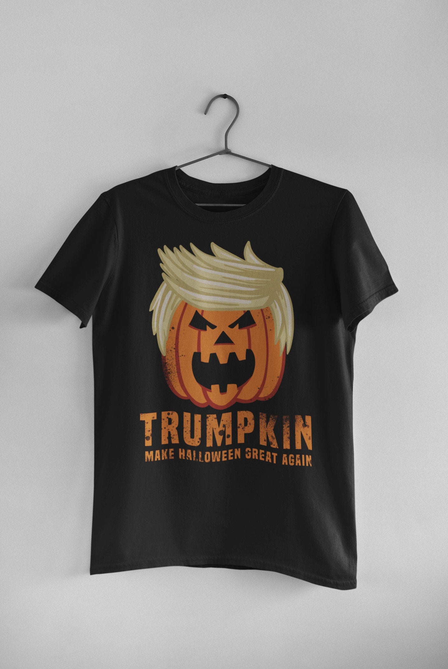 Halloween Trumpkin Donald Trump Pumpkin Fun Custom DTG Printed T Shirt