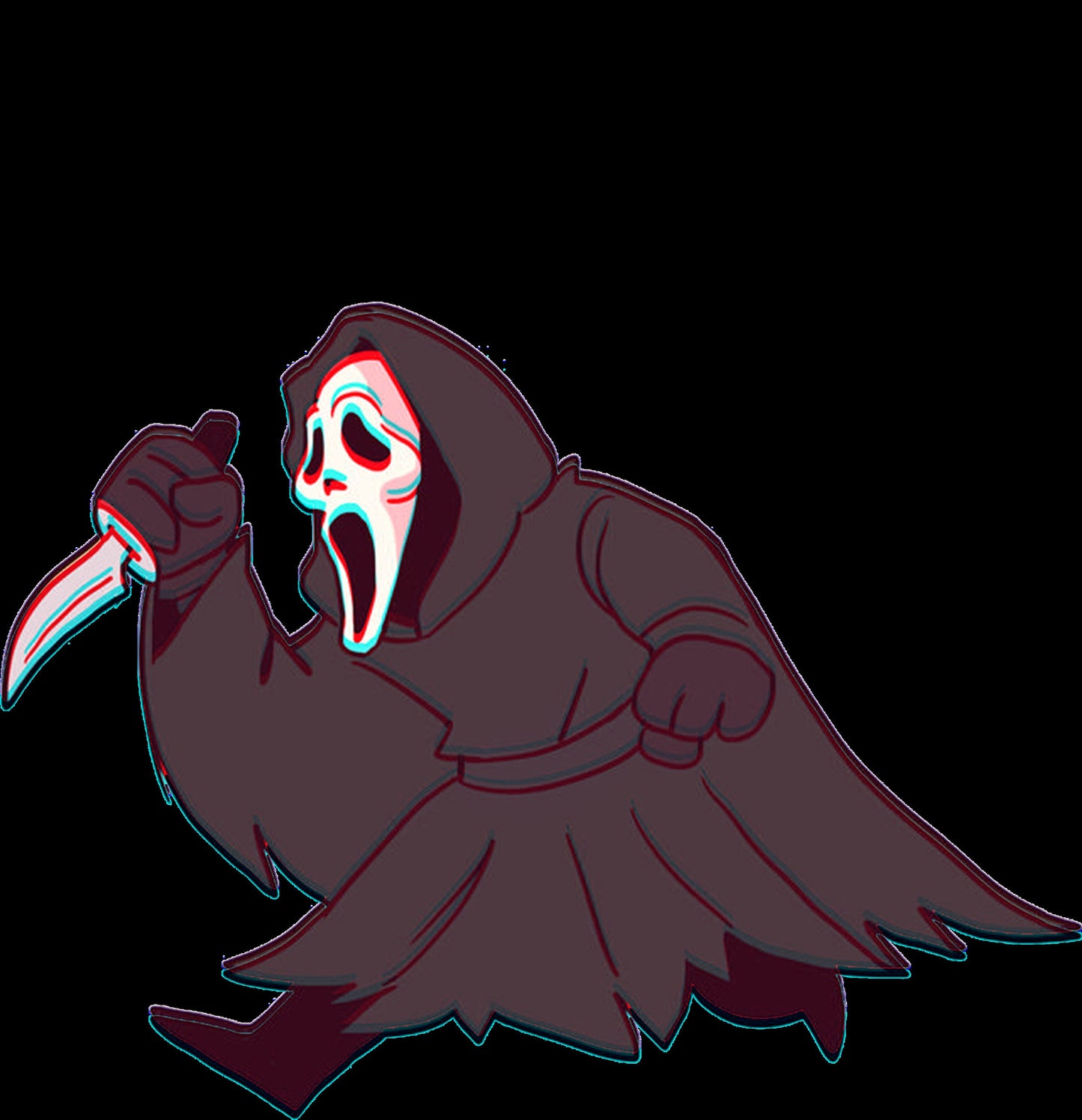Scream "Im Chasing Stupid" Comedic Halloween Holiday T-Shirt