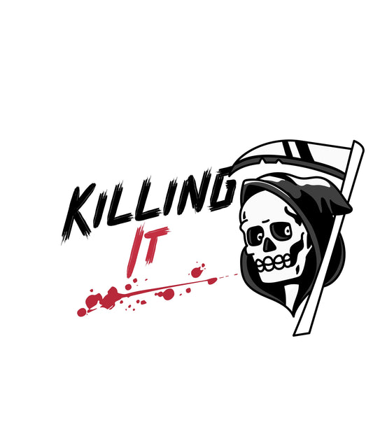 Killing It Reaper Funny  t shirt, mug, hat, print design - PNG Digital Download for print SM