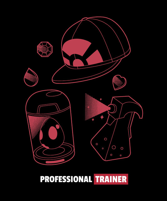 Professional Trainer Pokemon Gaming t shirt, mug, hat, print design - PNG Digital Download for print SM