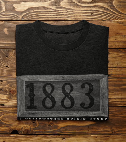 YELLOWSTONE 1883 prequal TV Series Dutton Ranch Custom Wood Designed Tshirt