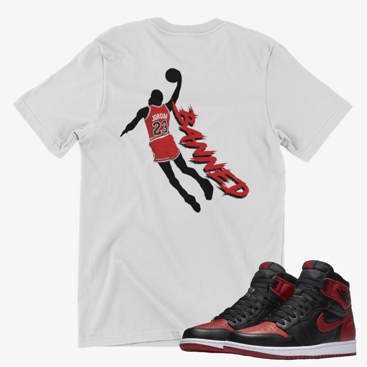 Jordan 1 "Bred" Inspired Graphic T-Shirt