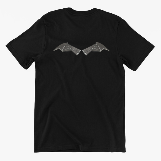 THE BATMAN Movie (2022) Chest Piece Mens and Womens Black Graphic T Shirt