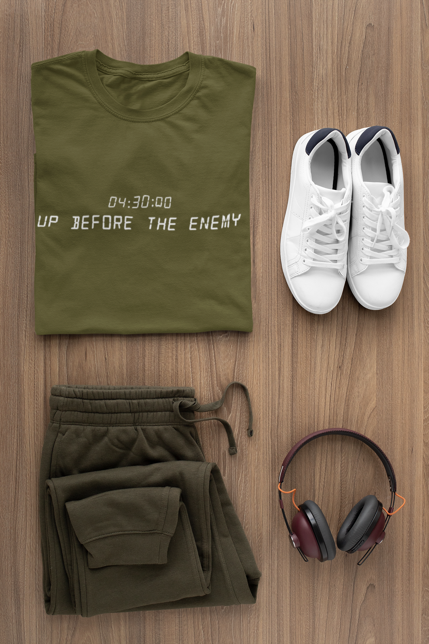 430AM Up Before The Enemy - Jocko Willink Inspired Navy Seal Army Graphic T Shirt with Quote