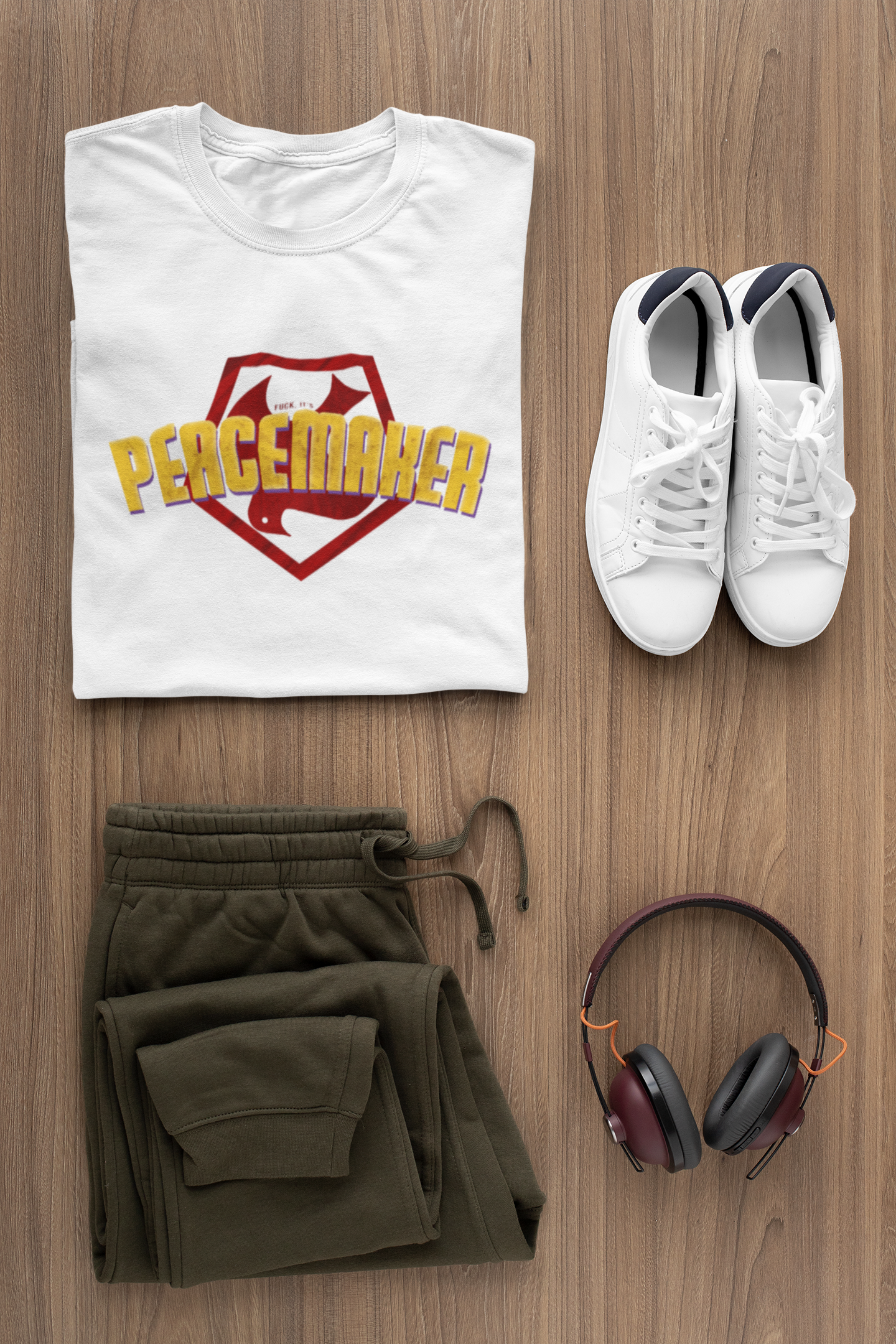 Fuck. It's Peacemaker Super Hero Fun Mens and Womens Graphic T Shirt