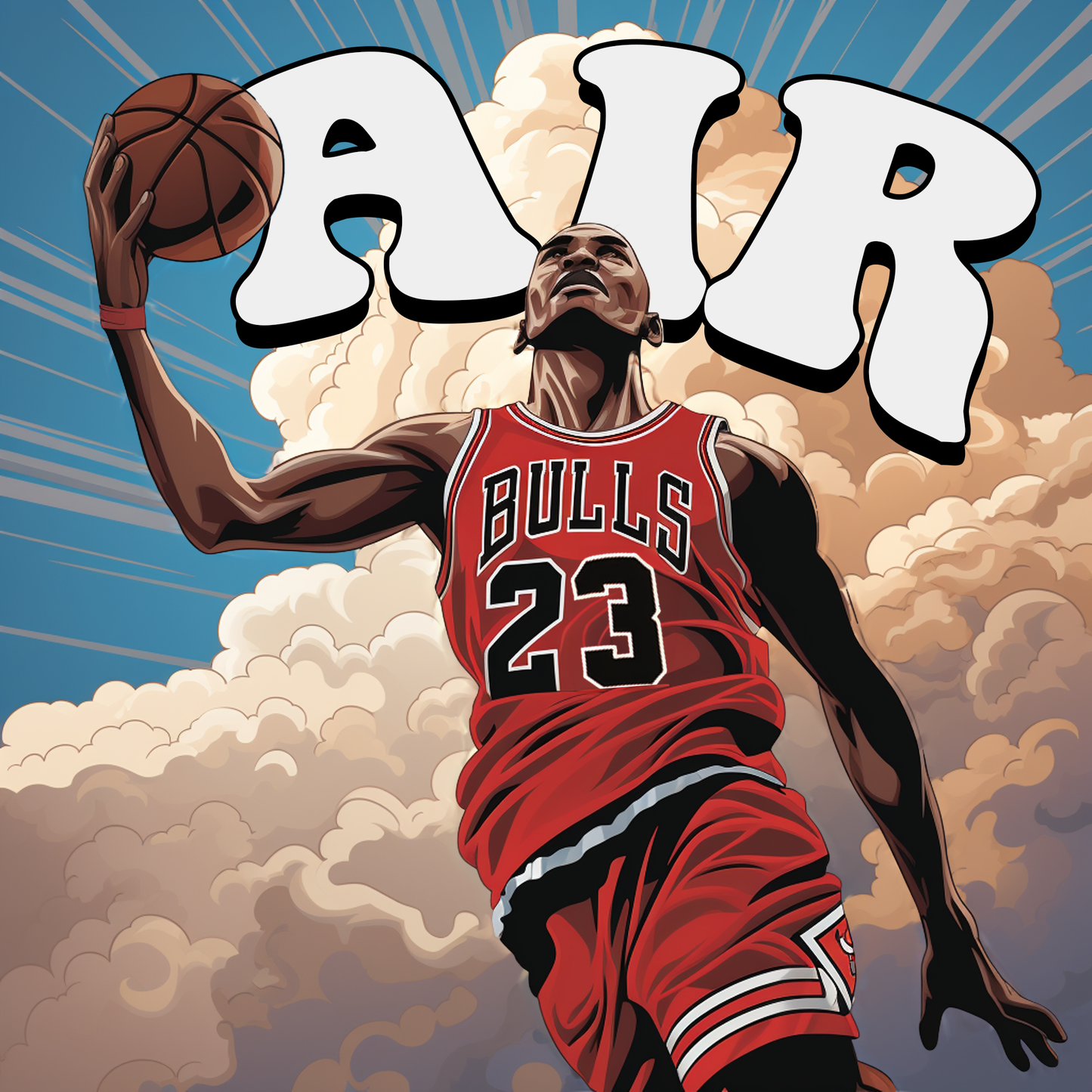 Comic Book Style Jordan "Air" Graphic-Tee