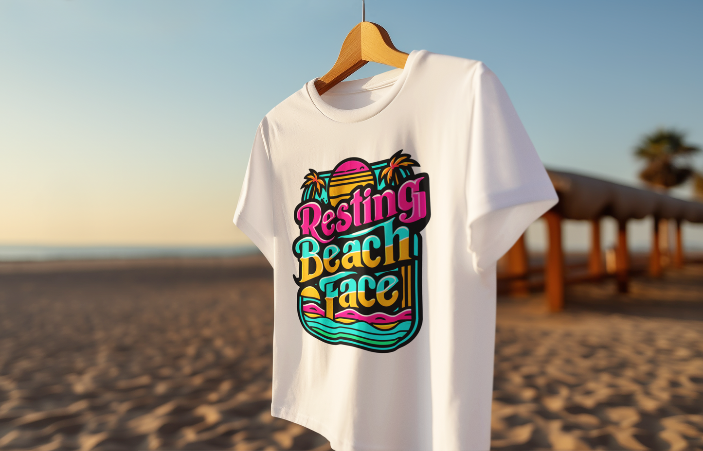 Resting Beach Face - Summertime womens T shirt