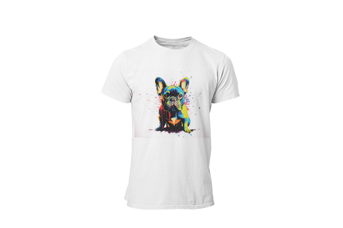 Pop Art Frenchie Love - French bulldog fun graphic t shirt