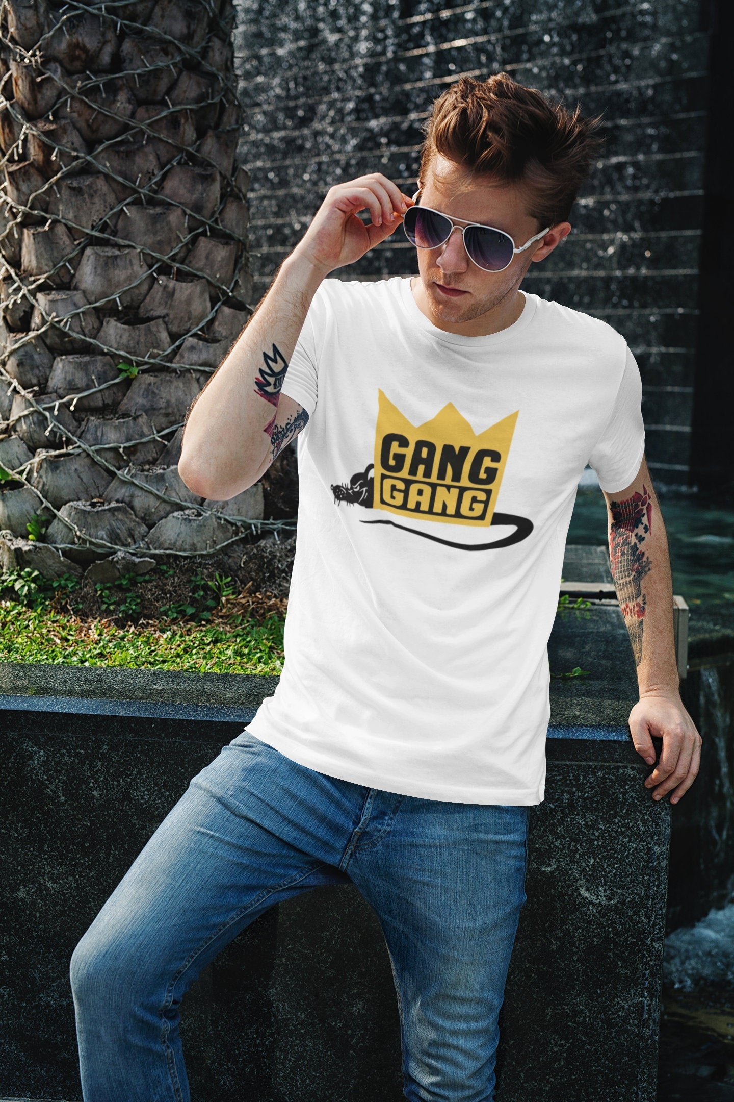 The Rat King Theo Von Graphic T Shirt - Gang Gang - King and the Sting