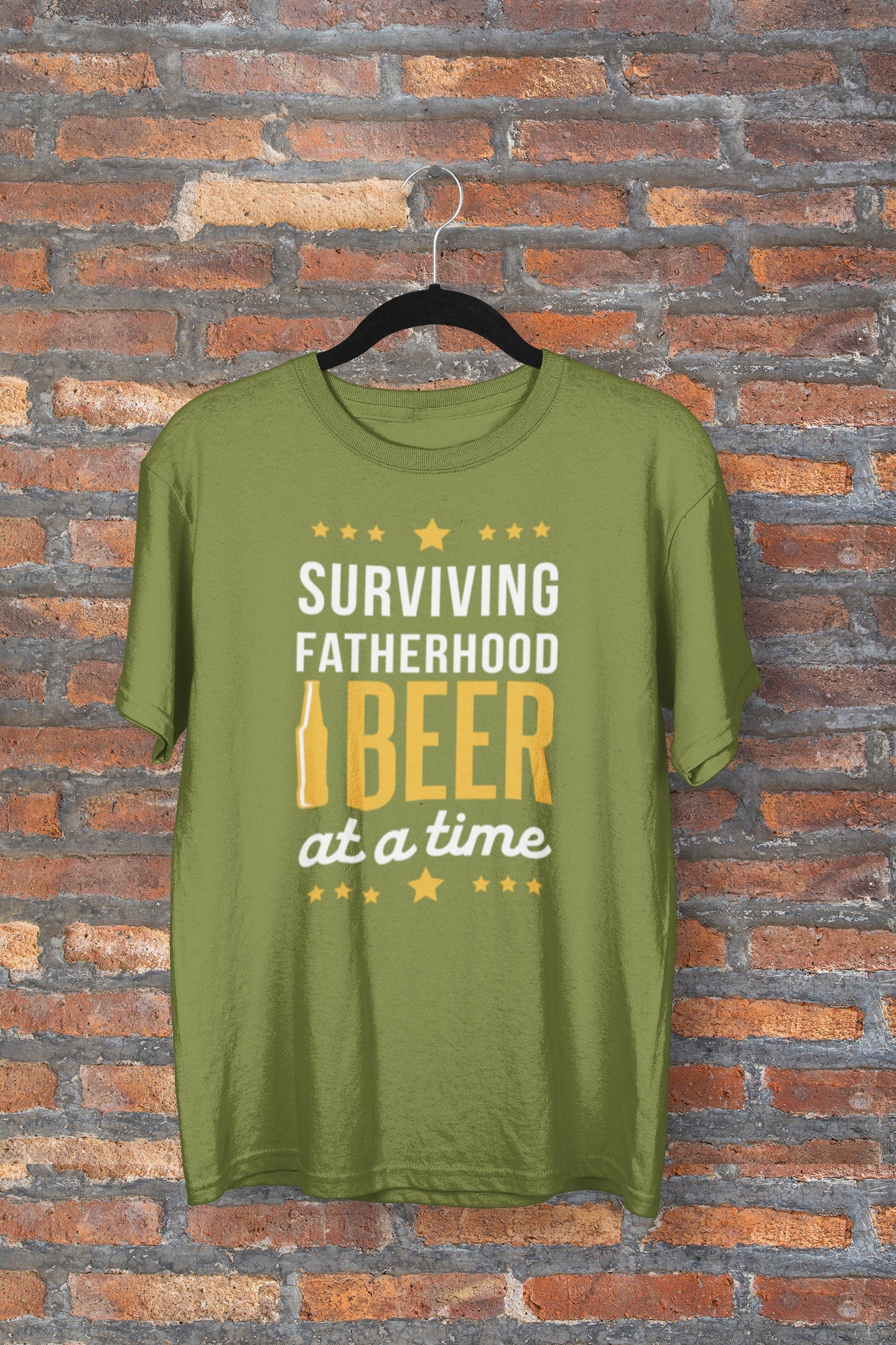 Surviving Fatherhood One Beer at a time- Father's day shirt