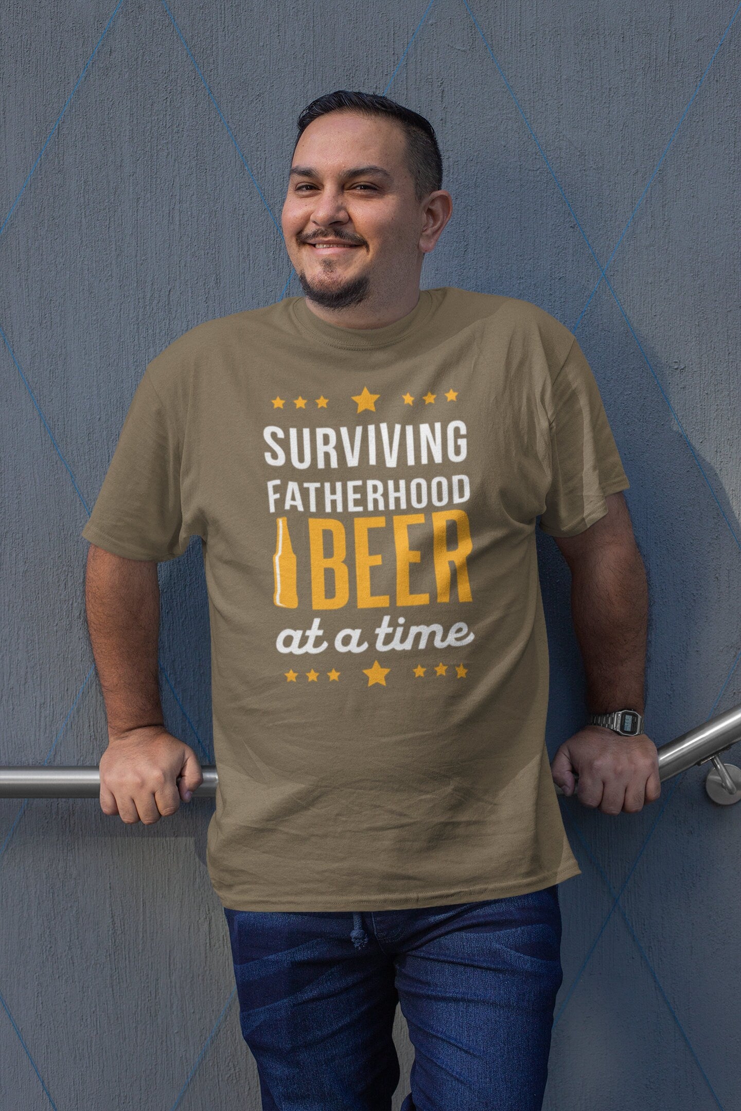 Surviving Fatherhood One Beer at a time- Father's day shirt