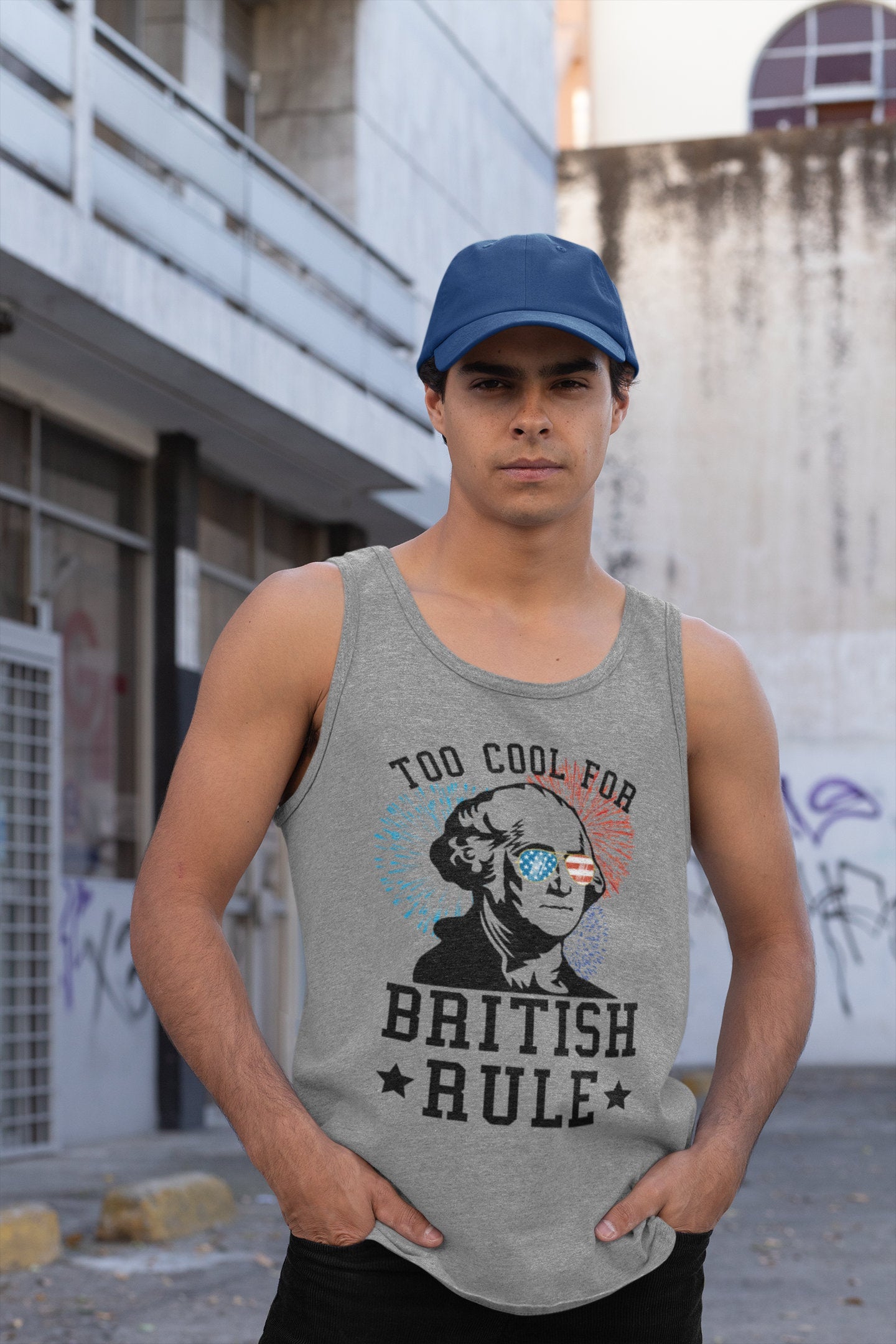 Too Cool for British Rule - Fourth of July Summer T-shirt/ Tank