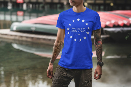 SOCIALism Distancing 1776 Custom Graphic T Shirt