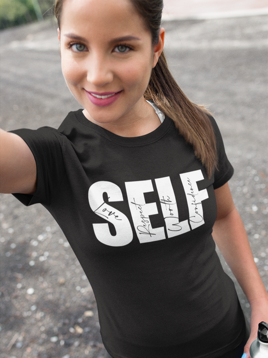 SELF Love Respect Worth Confidence - Custom Printed T Shirt