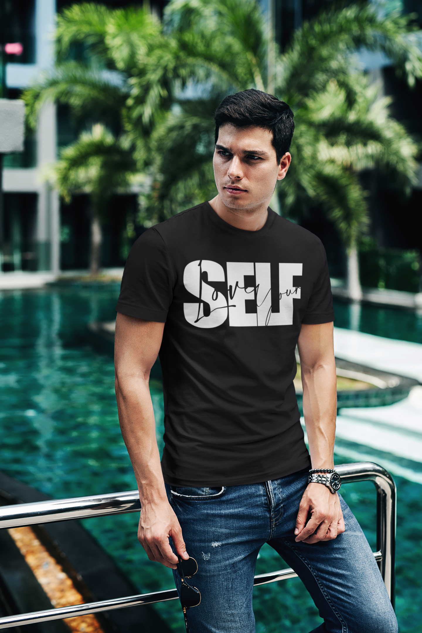 LOVE YOUR SELF  - Custom Printed T Shirt