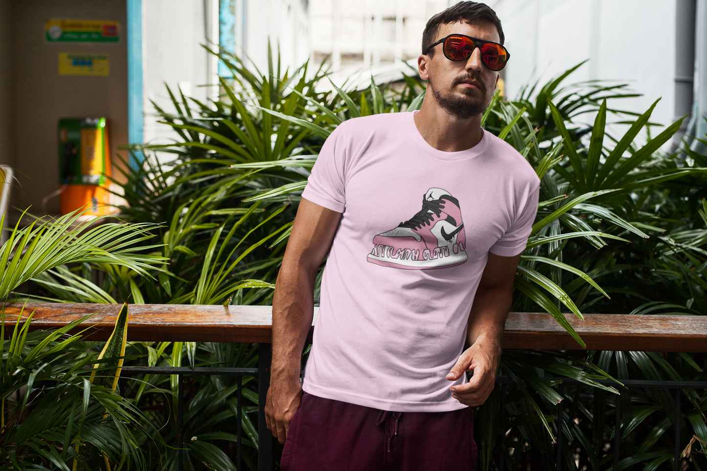 Jordan 1 Stylized "Berry Pink" Inspired Goo Effect T-Shirt