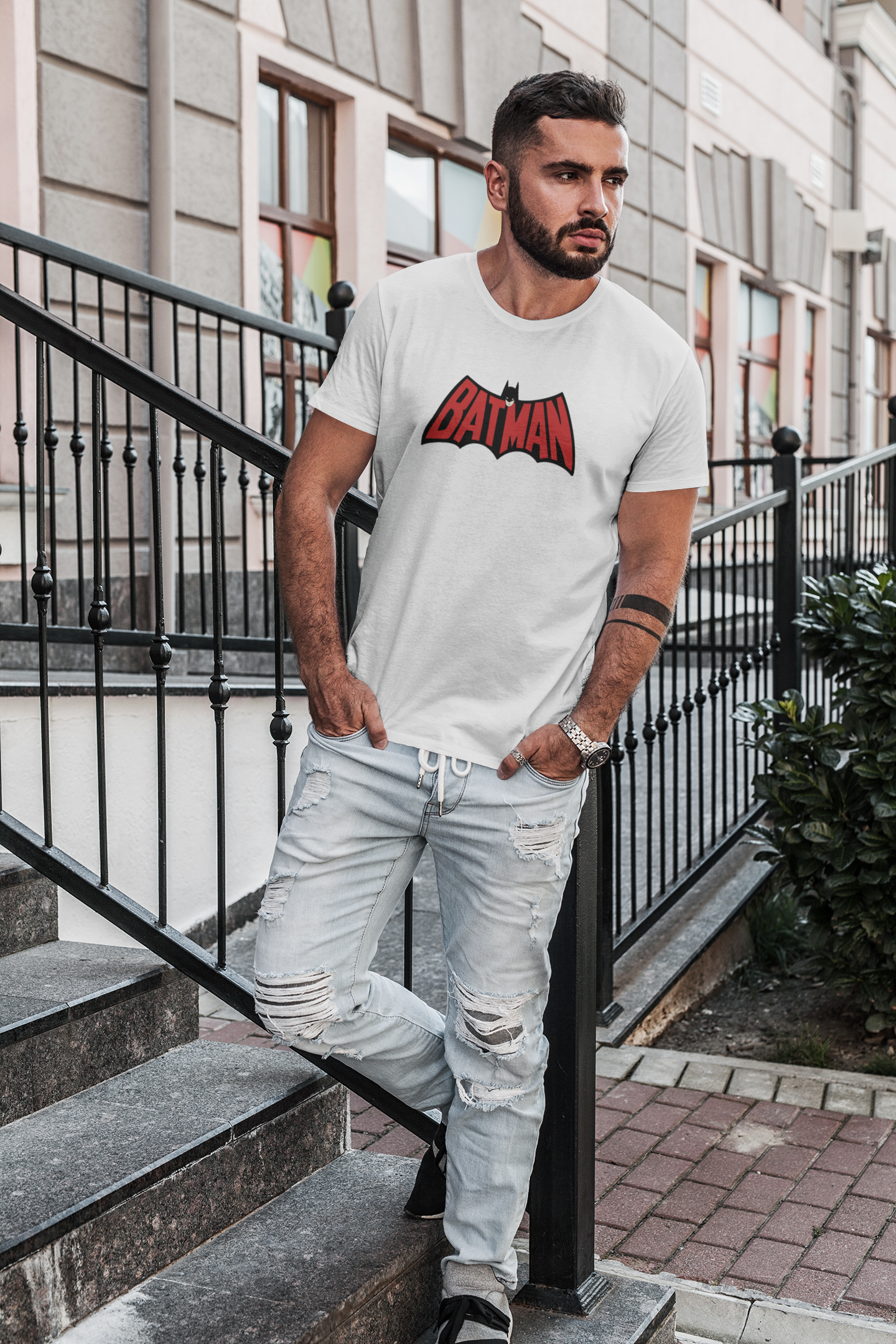 Original Batman Logo Inspired THE BATMAN 2022 Mens and Womens Black Graphic T Shirt