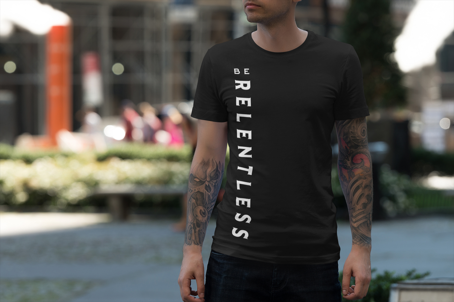 BE RELENTLESS TMF Branded T Shirt