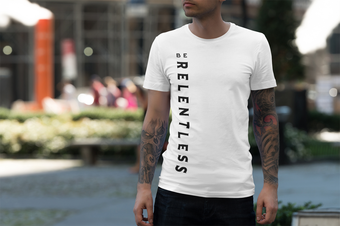 BE RELENTLESS TMF Branded T Shirt